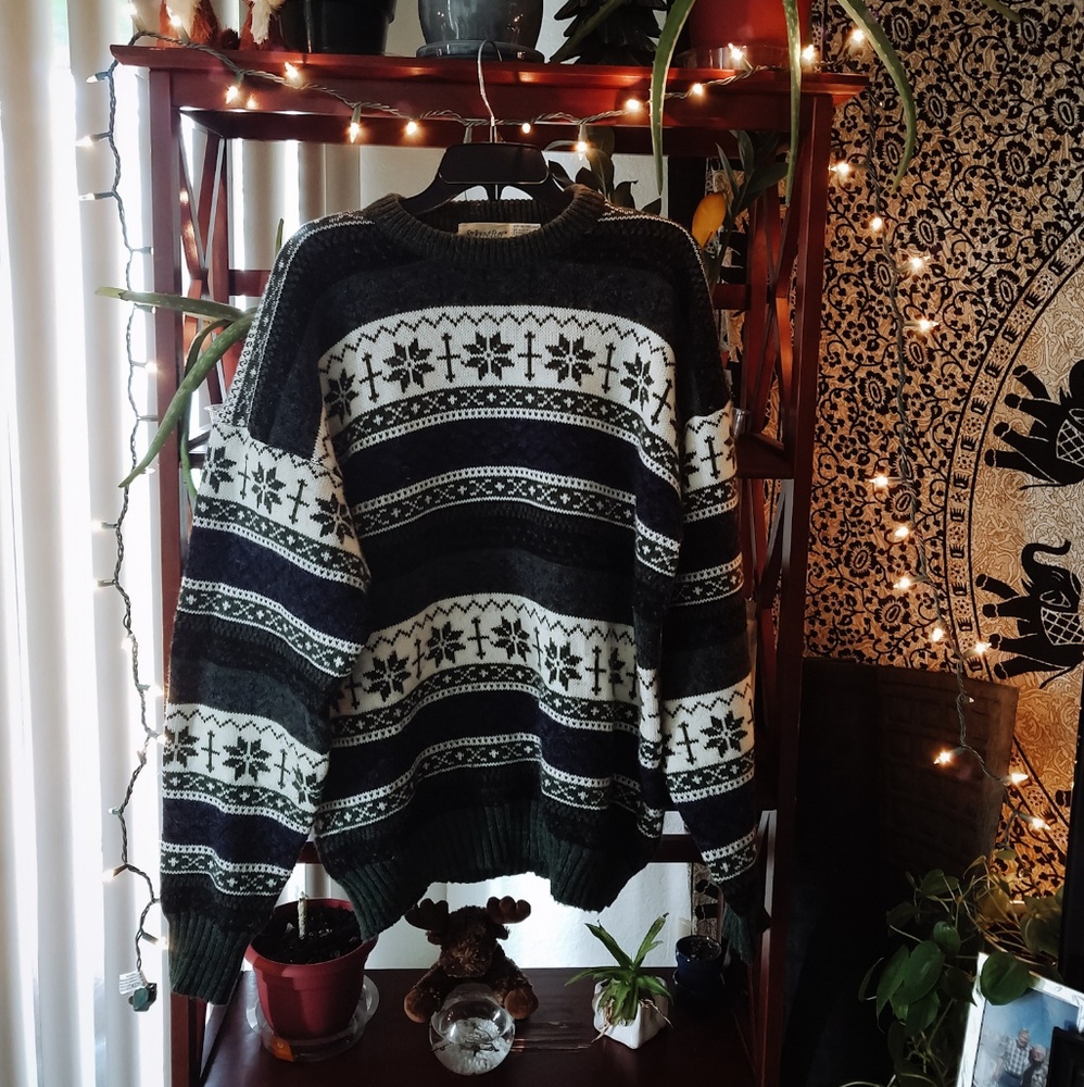 Oversized Holiday Knit Sweater